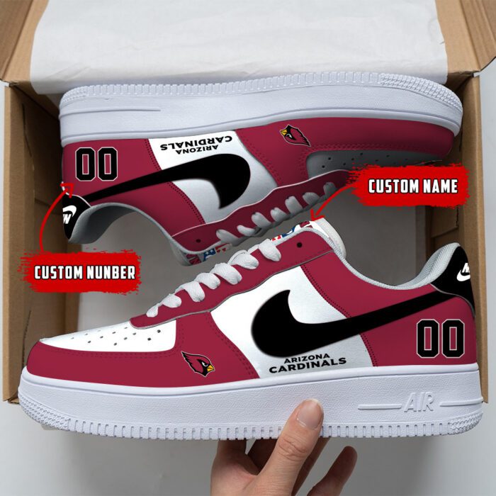 Arizona Cardinals NFL Custom Name And Number Air Force Sneakers AF1 Limited Shoes AFS1036