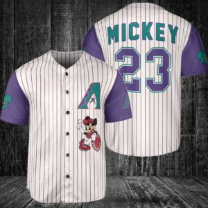 Arizona Diamondbacks Custom Mickey Baseball Jersey BTL1079