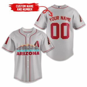 Arizona Diamondbacks MLB Teams Custom Name And Number Baseball Jersey BTL1241