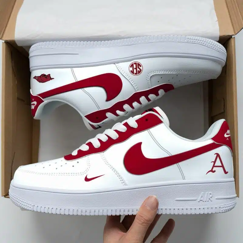 Arkansas Razorbacks NCAA Air Force Sneakers AF1 Limited Shoes AFS1008