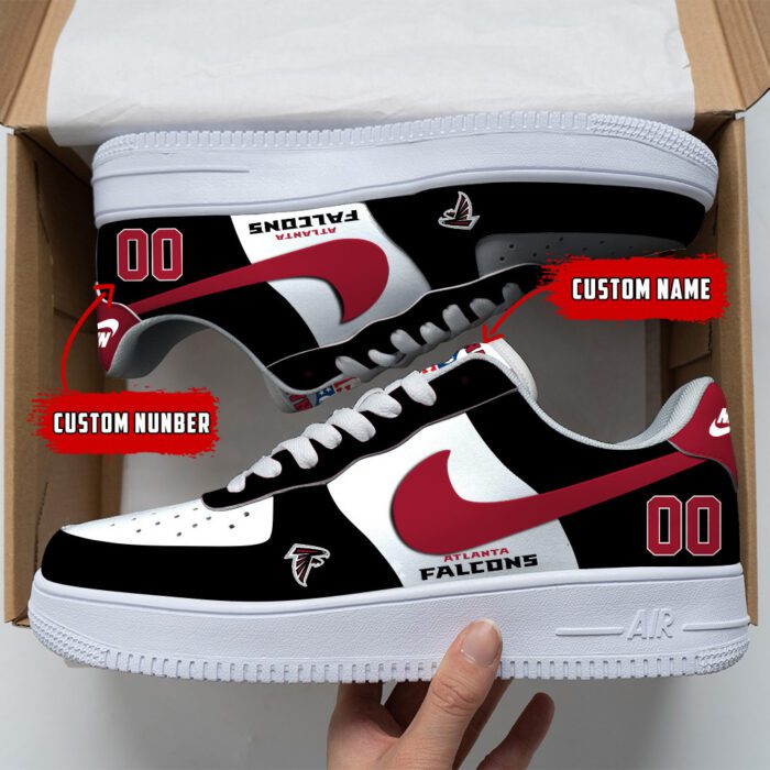 Atlanta Falcons NFL Custom Name And Number Air Force Sneakers AF1 Limited Shoes AFS1034