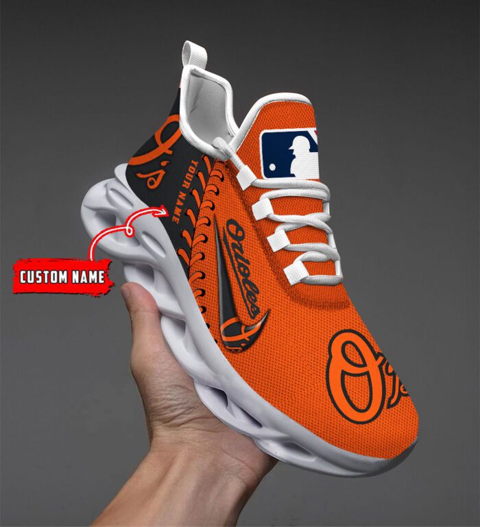 Baltimore Orioles MLB Max Soul Shoes Custom Name Gift For Fans MSW1163