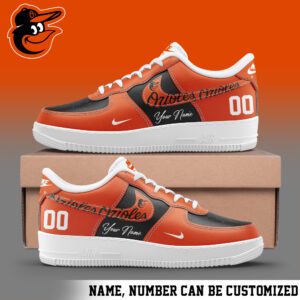 Baltimore Orioles MLB Personalized AF1 Shoes AFS1104