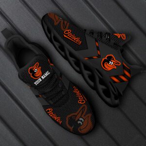 Baltimore Orioles Personalized MLB Max Soul Shoes MSW1129