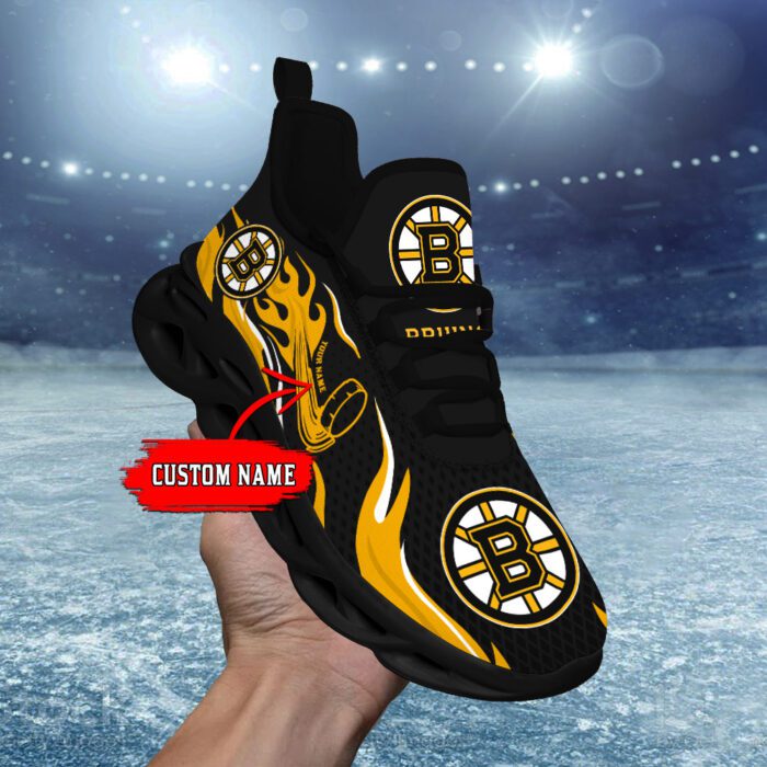 Boston Bruins NHL 2024 Personalized Max Soul Shoes Collection MSW1005