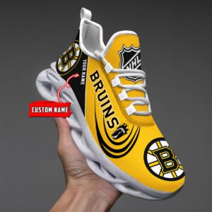 Boston Bruins NHL 2024 Personalized Max Soul Shoes Collection MSW1031