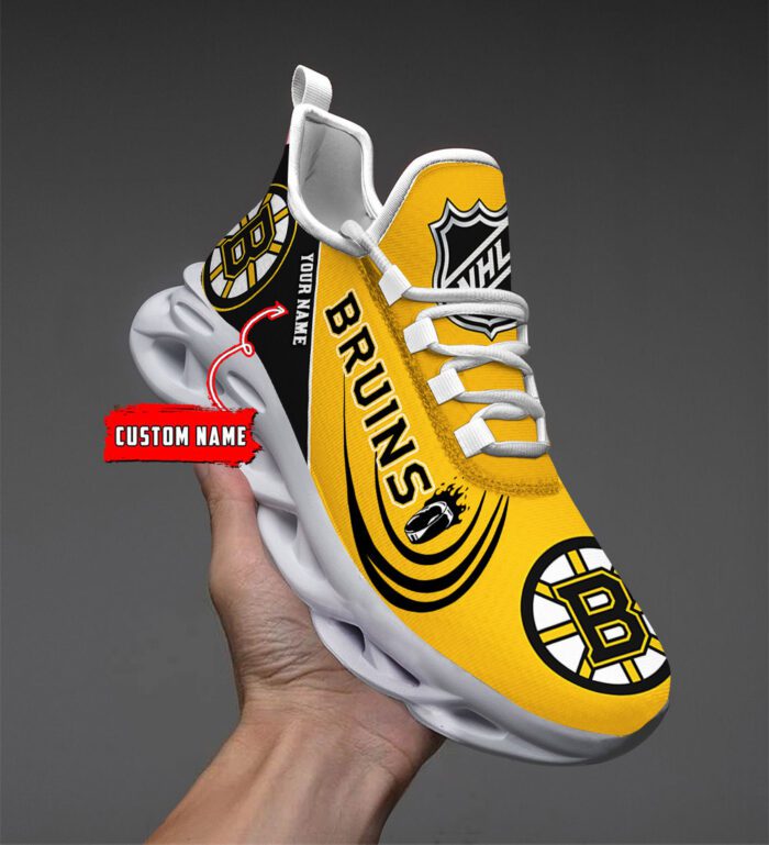 Boston Bruins NHL 2024 Personalized Max Soul Shoes Collection MSW1031