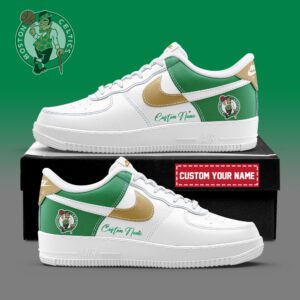 Boston Celtics NBA Playoffs 2024 Personalized AF1 Sneakers
