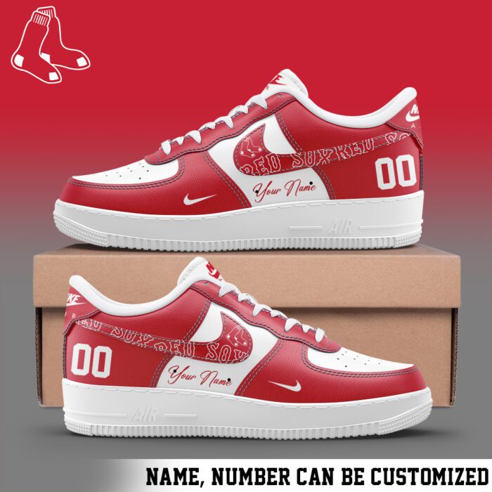 Boston Red Sox MLB Personalized AF1 Shoes AFS1105