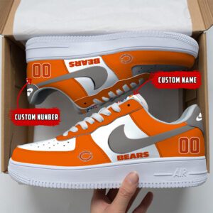 Chicago Bears NFL Custom Name And Number Air Force Sneakers AF1 Limited Shoes AFS1038