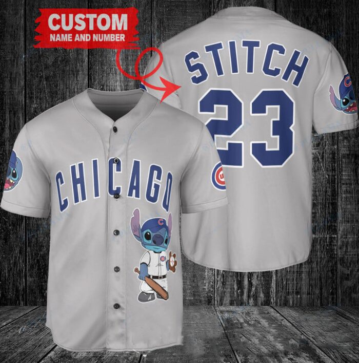 Chicago Cubs Custom MLB Stitch Baseball Jersey BTL1174