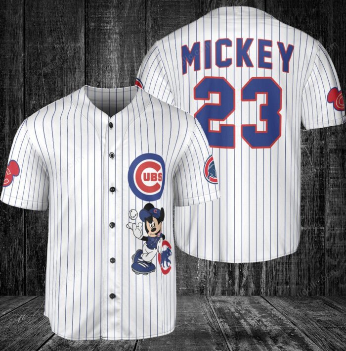 Chicago Cubs Custom Mickey Baseball Jersey BTL1091