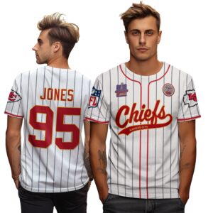 Chris Jones 95 Kansas City Chiefs Super Bowl LVIII 2024 Champion Unisex T-Shirt