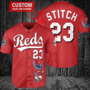 Cincinnati Reds Custom MLB Stitch Baseball Jersey BTL1182