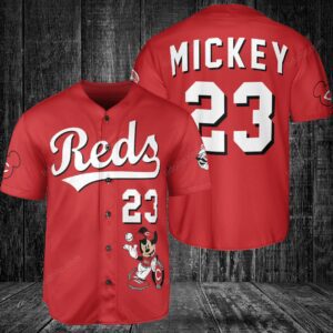 Cincinnati Reds Custom Mickey Baseball Jersey BTL1097