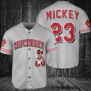 Cincinnati Reds Custom Mickey Baseball Jersey BTL1098