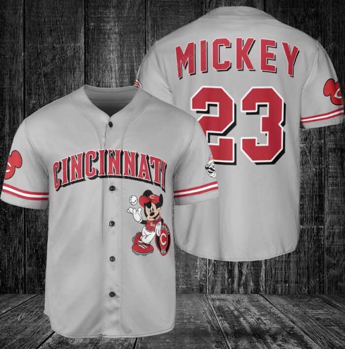 Cincinnati Reds Custom Mickey Baseball Jersey BTL1098