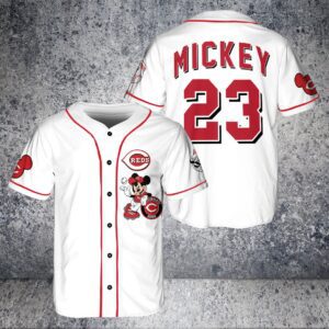 Cincinnati Reds Custom Mickey Baseball Jersey BTL1099
