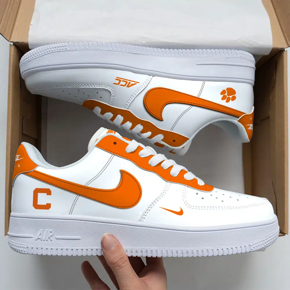 Clemson Tigers NCAA Air Force Sneakers AF1 Limited Shoes AFS1003