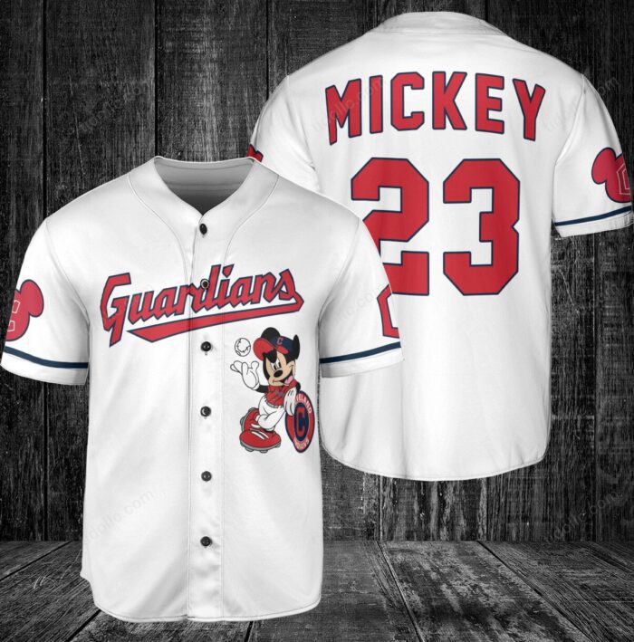 Cleveland Guardians Custom Mickey Baseball Jersey BTL1101