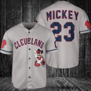 Cleveland Guardians Custom Mickey Baseball Jersey BTL1102