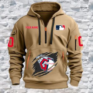 Cleveland Guardians MLB Personalized Quarter Zip Hoodie For Fan QZH1027