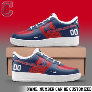 Cleveland Indians MLB Personalized AF1 Shoes AFS1106