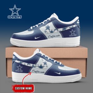 Dallas Cowboys NFL Personalized Air Force 1 Sneakers AFS1148
