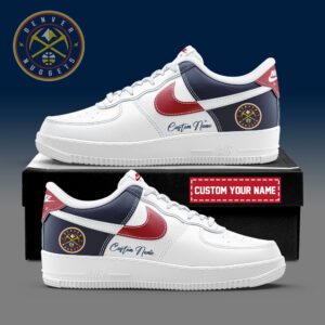 Denver Nuggets NBA Playoffs 2024 Personalized AF1 Sneakers