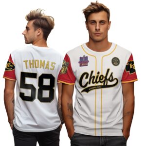 Derrick Thomas 58 Chiefs Super Bowl LVIII 2024 Champion Classic Color Unisex T-Shirt
