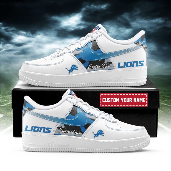 Detroit Lions NFL Air Force 1 Sneakers AF1 Trending Shoes For Fans AFS1188