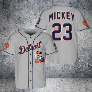 Detroit Tiger Custom Mickey Baseball Jersey BTL1106