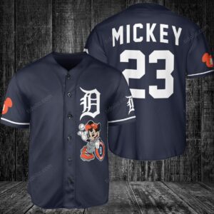 Detroit Tiger Custom Mickey Baseball Jersey BTL1108