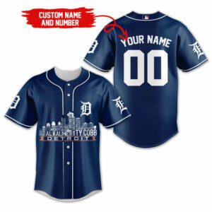 Detroit Tiger MLB Teams Custom Name And Number Baseball Jersey BTL1243