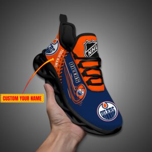 Edmonton Oilers NHL 2024 Max Soul Shoes Custom Name Gift For Fans MSW1232