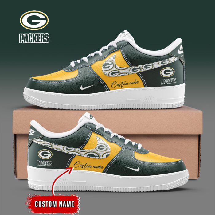 Green Bay Packers NFL Personalized Air Force 1 Sneakers AFS1155