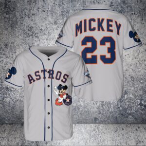 Houston Astros Custom Mickey Baseball Jersey BTL1109