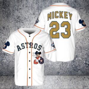 Houston Astros Custom Mickey Baseball Jersey BTL1110