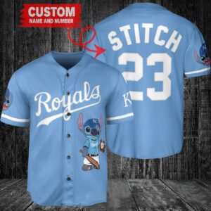 Kansas City Royals Custom MLB Stitch Baseball Jersey BTL1195