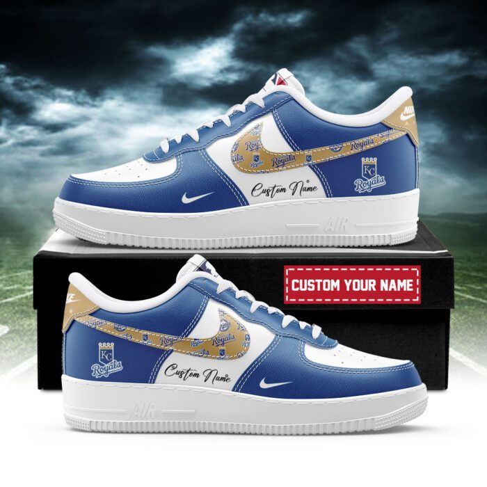 Kansas City Royals MLB AF1 Sneakers Custom Name for Fans AFS1214