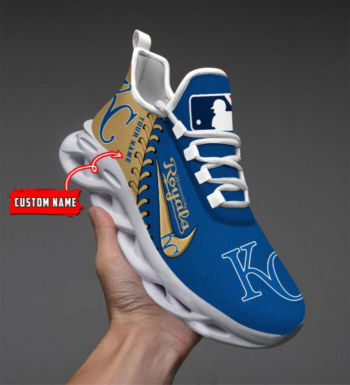 Kansas City Royals MLB Max Soul Shoes Custom Name Gift For Fans MSW1170