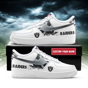 Las Vegas Raiders NFL Air Force 1 Sneakers AF1 Trending Shoes For Fans AFS1182