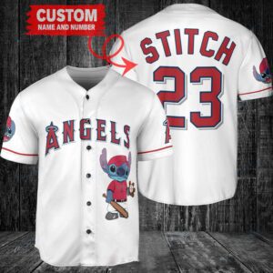 Los Angeles Angels Custom MLB Stitch Baseball Jersey BTL1197