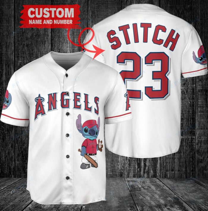 Los Angeles Angels Custom MLB Stitch Baseball Jersey BTL1197