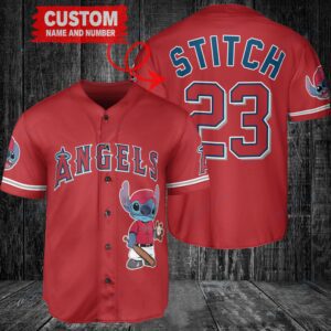 Los Angeles Angels Custom MLB Stitch Baseball Jersey BTL1198