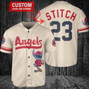 Los Angeles Angels Custom MLB Stitch Baseball Jersey BTL1203