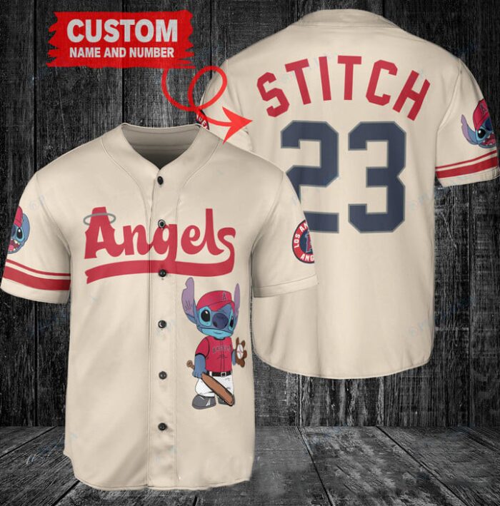Los Angeles Angels Custom MLB Stitch Baseball Jersey BTL1203