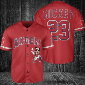 Los Angeles Angels Custom Mickey Baseball Jersey BTL1115