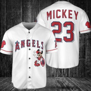 Los Angeles Angels Custom Mickey Baseball Jersey BTL1116