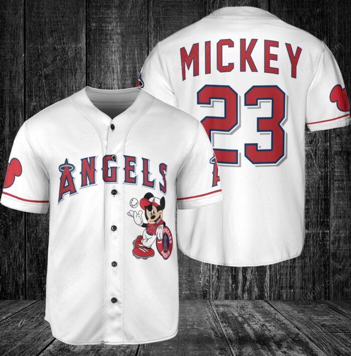 Los Angeles Angels Custom Mickey Baseball Jersey BTL1116